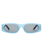 Talon - Rectangle Narrow Retro Square Fashion Sunglasses Gray Baobab