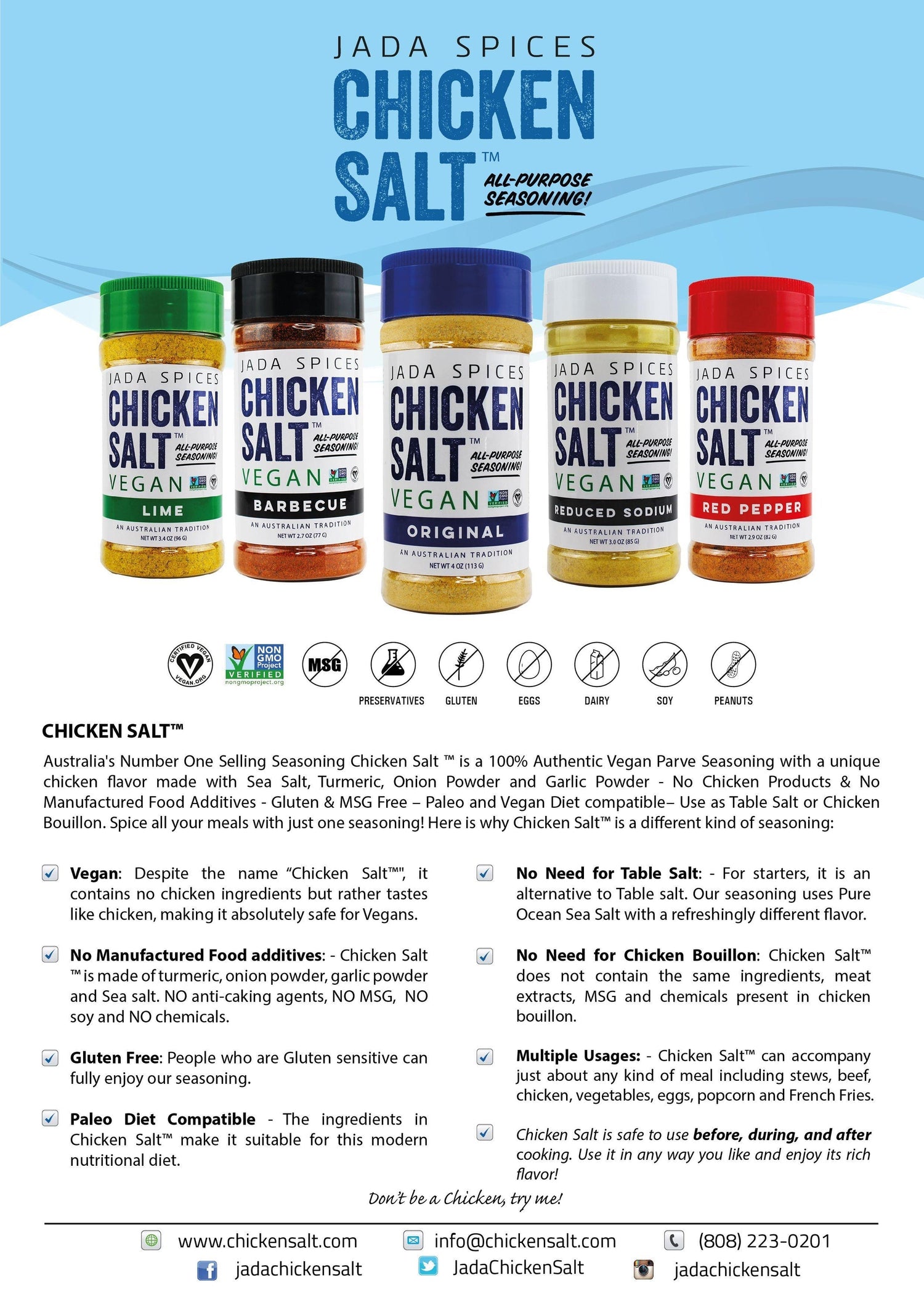 Chicken Salt Original and Turmeric Salt - 2 Pack Combo Amethyst Lelantos