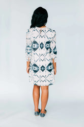 Inkwell Dress Salmon Bella