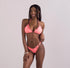 Pink Shell Bikini Top Green Thanatos