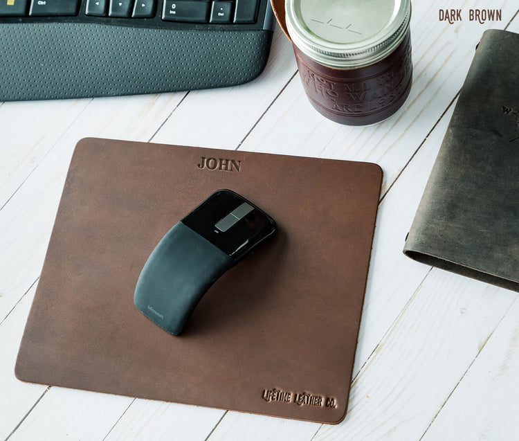 Leather Mouse Pad Olive Iolaus
