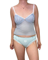 Milanblocks Y2K 90s Coquette Style Cami Top Soft Breathable Lingerie Salmon Misty