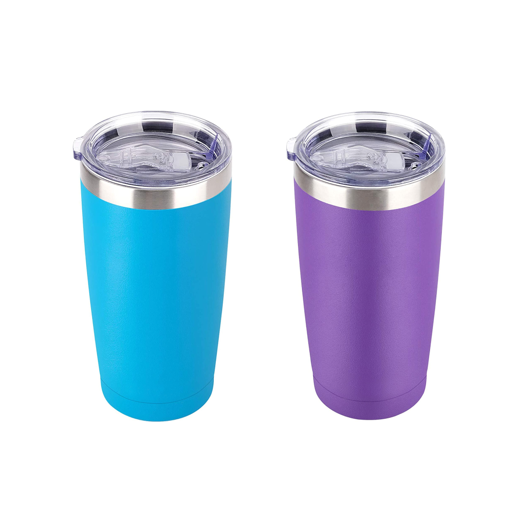 Stainless Steel Travel Mug, 20 oz Yellow Lavender