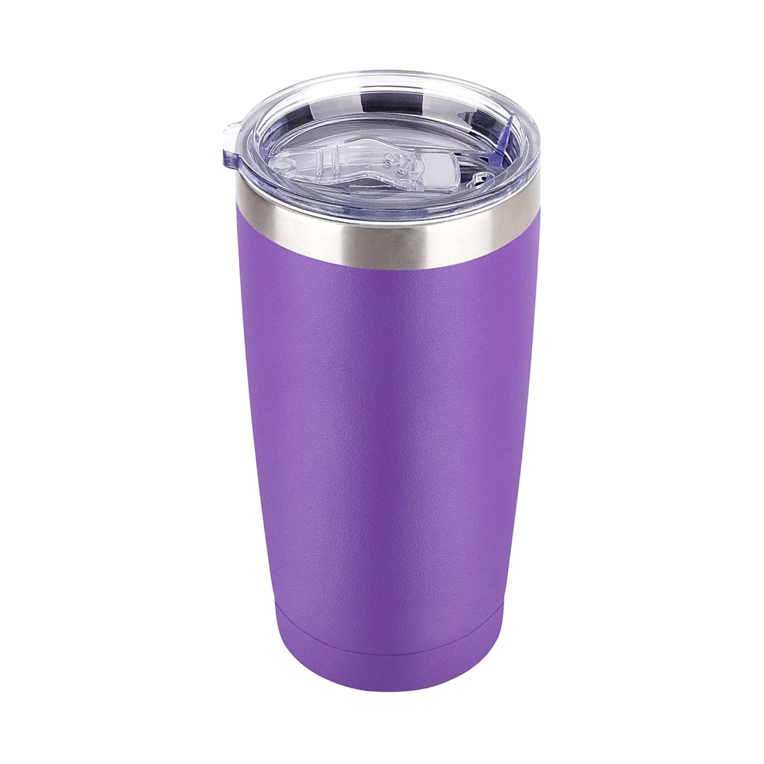 Stainless Steel Travel Mug, 20 oz Yellow Lavender