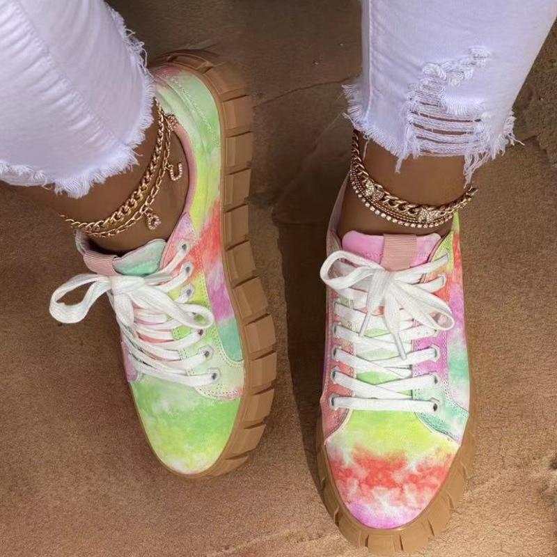 Pinterest Women Sneaker Light Breathble Vulcanized Shoes Platform Lace Coffee Jasper