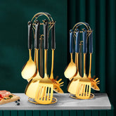 Stainless Steel Utensil Kitchen  Cooking Tools 6pcs Set Kitchen Rose Oscar