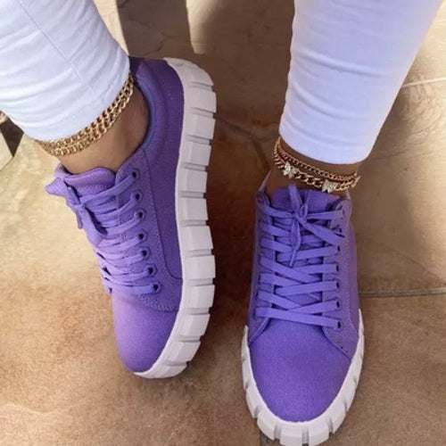 Pinterest Women Sneaker Light Breathble Vulcanized Shoes Platform Lace Coffee Jasper