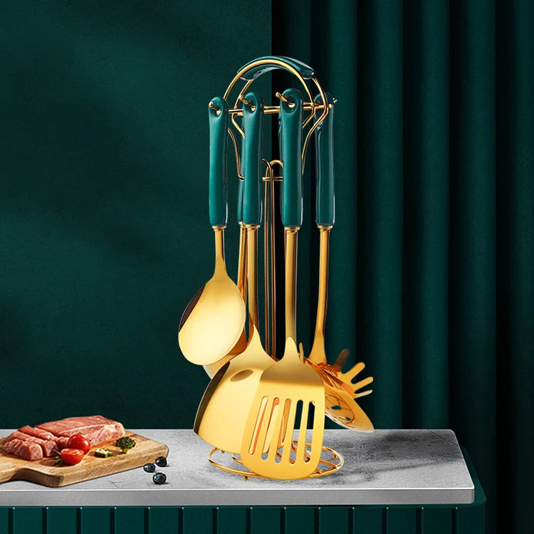 Stainless Steel Utensil Kitchen  Cooking Tools 6pcs Set Kitchen Rose Oscar