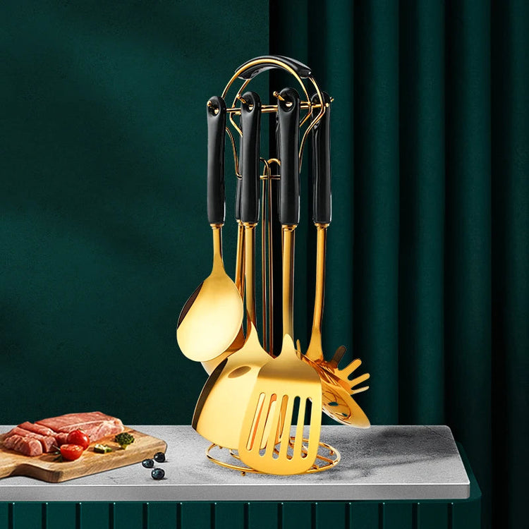 Stainless Steel Utensil Kitchen  Cooking Tools 6pcs Set Kitchen Rose Oscar