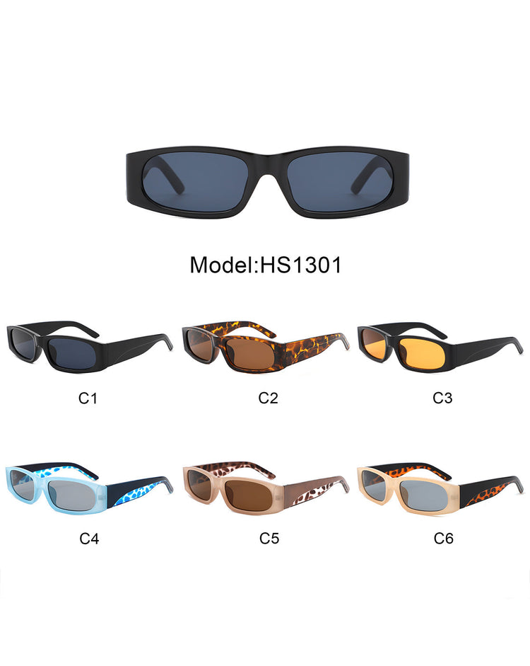 Talon - Rectangle Narrow Retro Square Fashion Sunglasses Gray Baobab