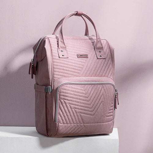 Quilted Diaper Baby Backpack Maroon Chronos