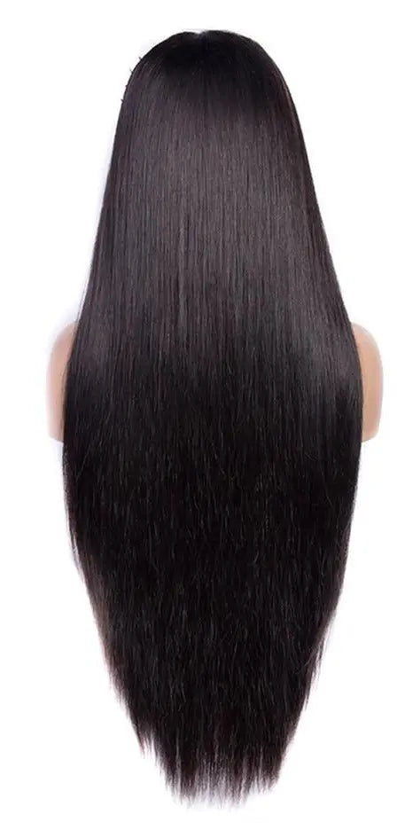 Straight Human Hair Wigs With Bangs Full Machine Made Brazilian Human Cerise Alfie