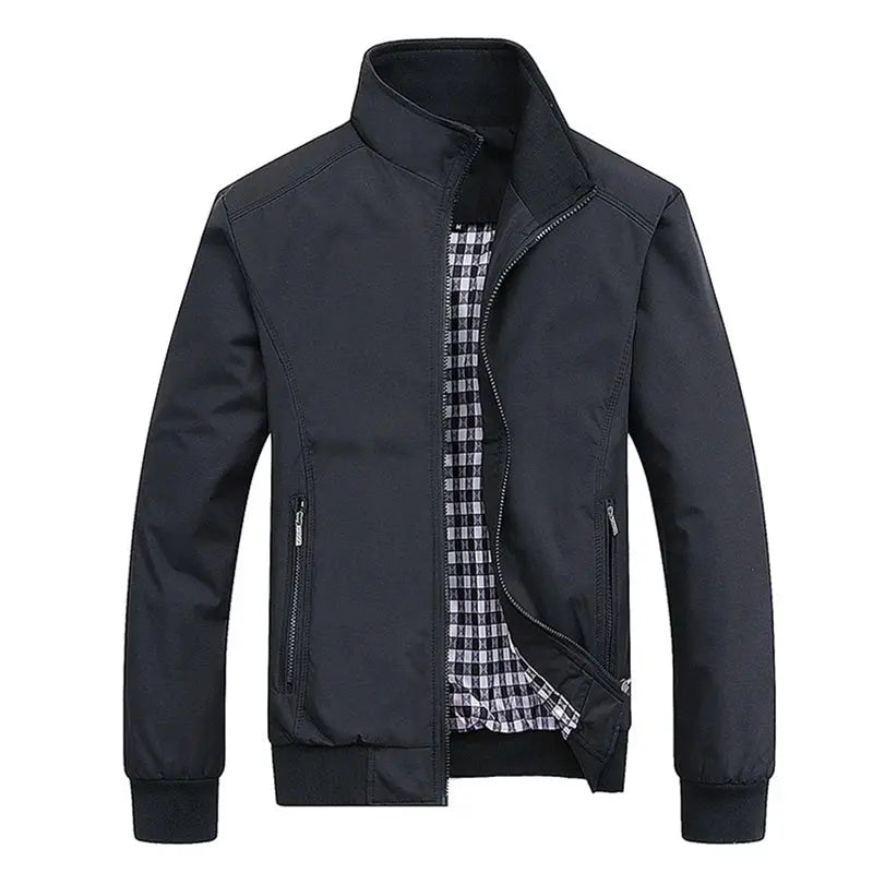 2025 Spring Autumn Casual Solid Fashion Slim Bomber Jacket Men AliExpress
