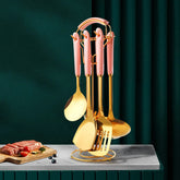 Stainless Steel Utensil Kitchen  Cooking Tools 6pcs Set Kitchen Rose Oscar