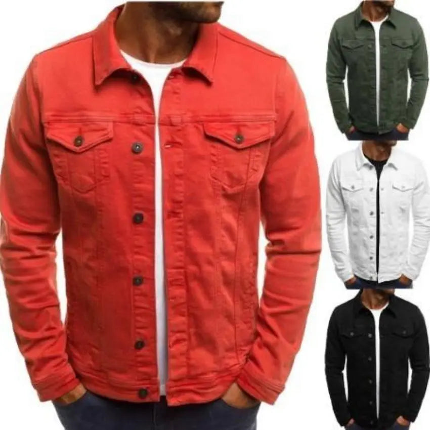 Mens Casual Dual Pocket Jacket Yellow Pandora