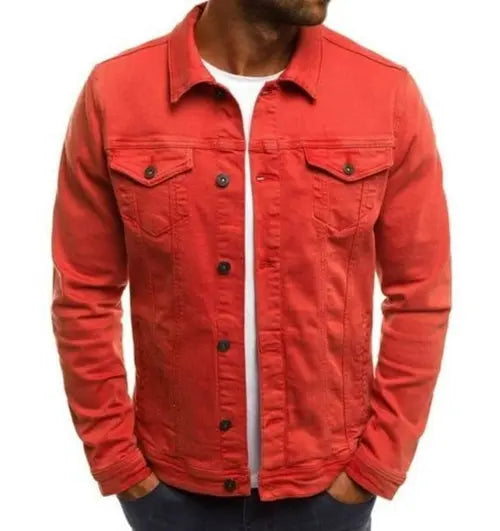 Mens Casual Dual Pocket Jacket Yellow Pandora