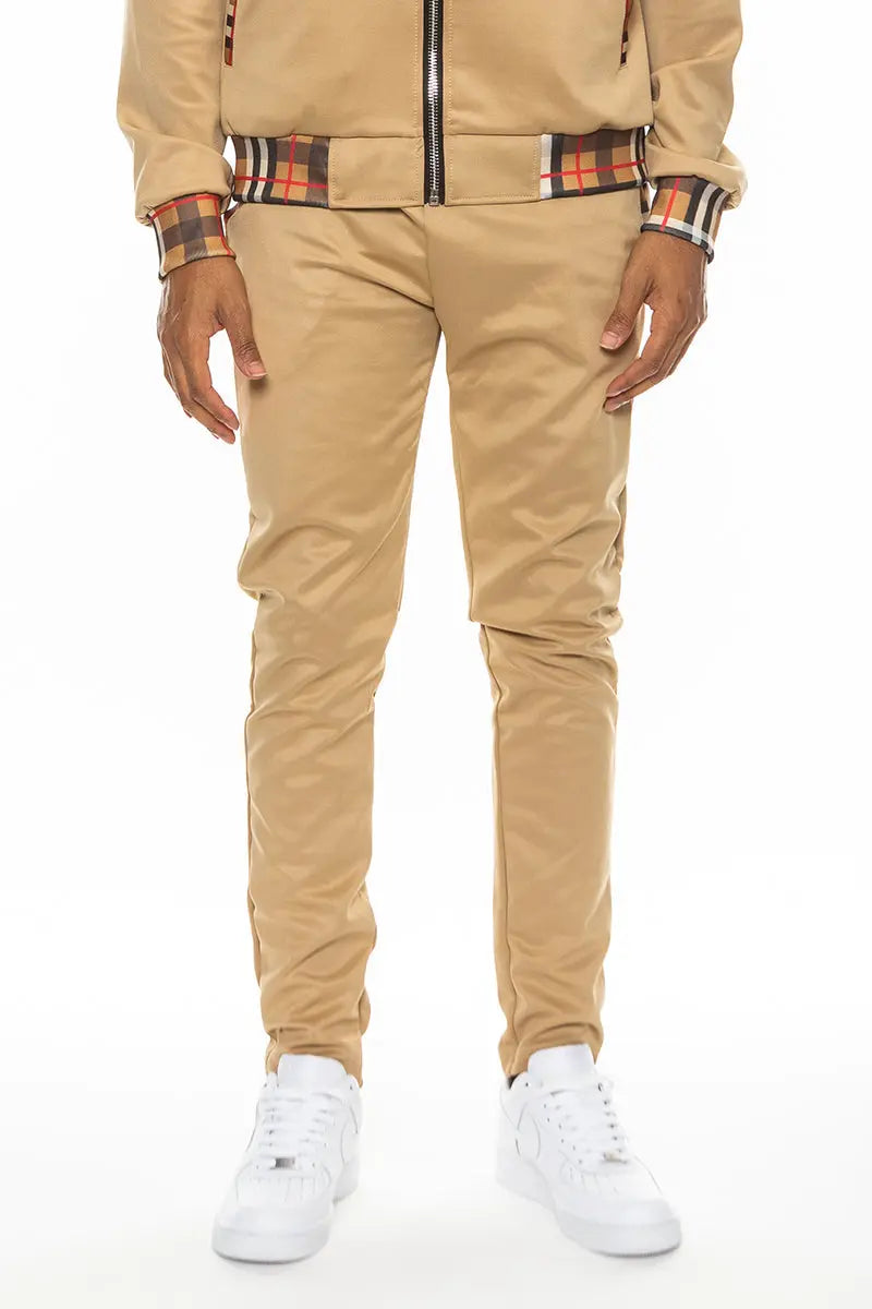 Checkered Detail Track Pant Lime Milo