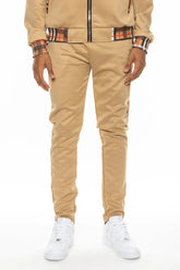 Checkered Detail Track Pant Lime Milo