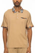 Checkered Detail Polo Lime Milo
