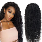 13x4 HD Transparent Lace Frontal Kinky Curly Human Hair Wigs 200% Dens Cerise Alfie