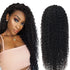 13x4 HD Transparent Lace Frontal Kinky Curly Human Hair Wigs 200% Dens Cerise Alfie