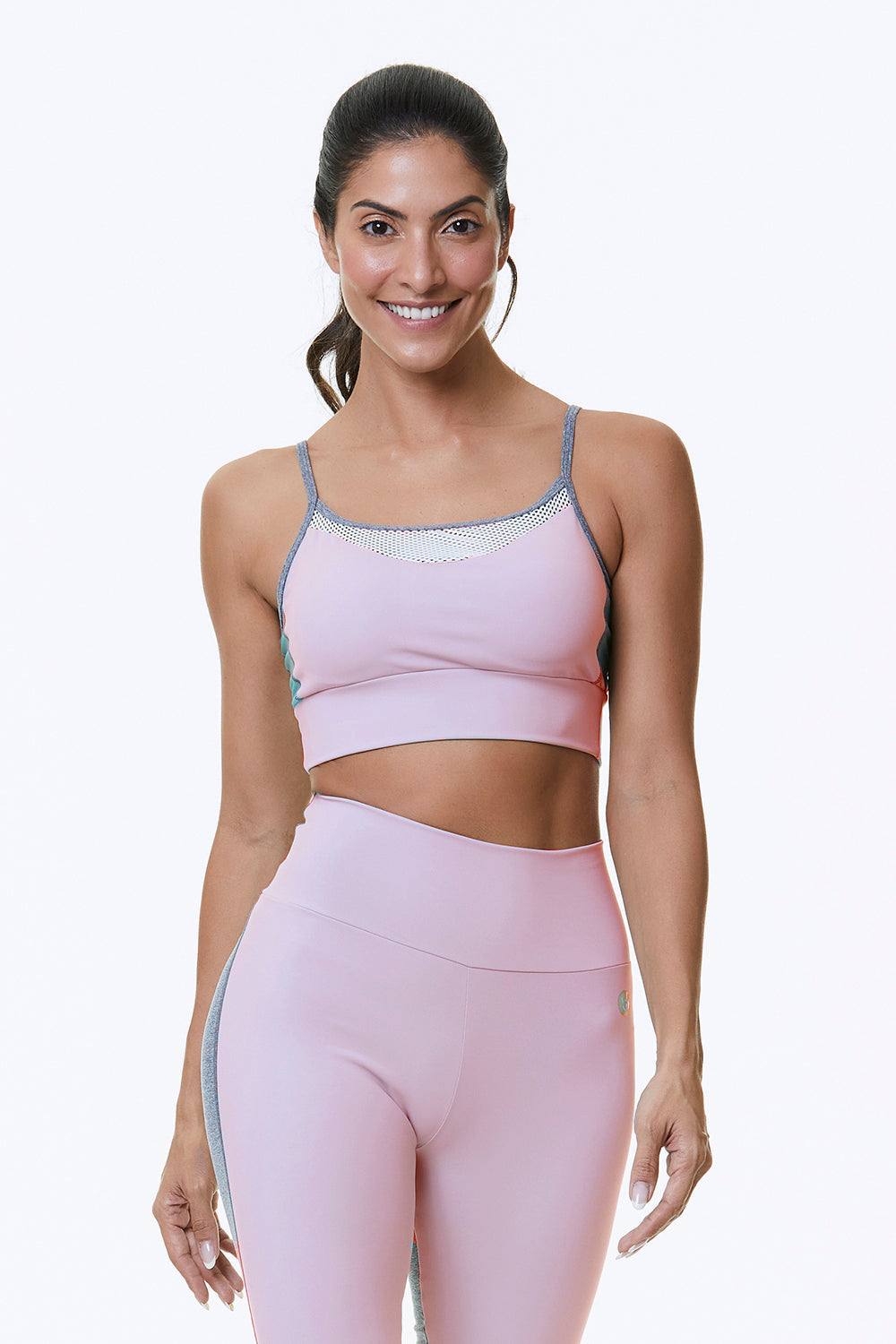 Brassière de sport femme Alamo bleu clair avec Emana® et Supplex®, confort et respirabilité optimale