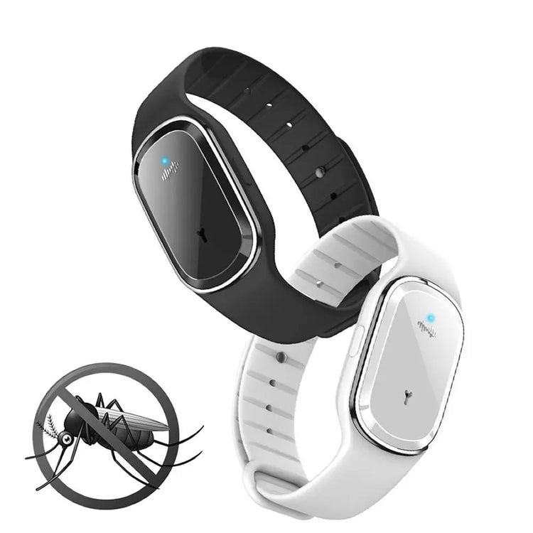 Super Shield Mosquito Repellent Watch Band Ultrasonic And Electronic Salmon Lucky