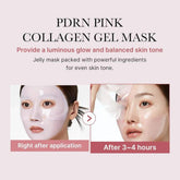 (4 PCS) Medicube PDRN Pink Collagen Gel Mask Box Harlequin Chestnut