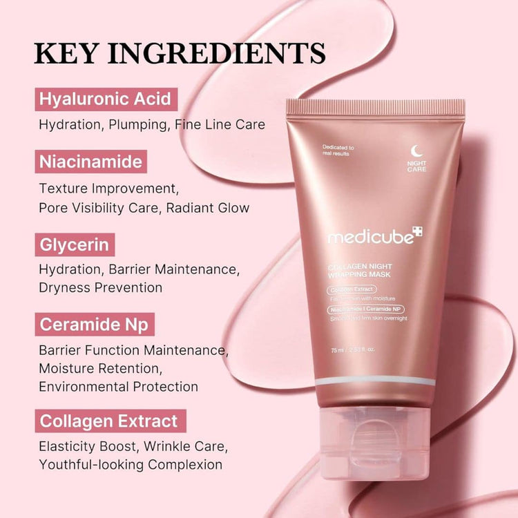 Medicube Collagen Night Wrapping Mask 75ml Harlequin Chestnut