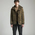 Mens Hooded Winter Parka Coat with Inner Fleece Yellow Pandora