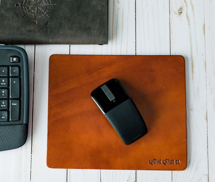 Leather Mouse Pad Olive Iolaus