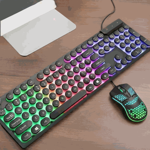 Ninja Dragons Z9i USB Wired Light Up Gaming Keyboard and Mouse Set – Mobile and Laptop Accessories Yellow Pandora