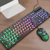 Ninja Dragons Z9i USB Wired Light Up Gaming Keyboard and Mouse Set – Mobile and Laptop Accessories Yellow Pandora