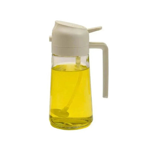 Dual Function Oil Spray and Pour Bottle Yellow Pandora