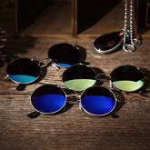Fashion Vintage Sunglasses Metal Frame Teal Simba