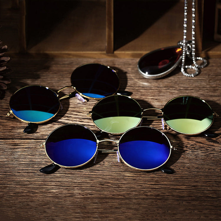 Fashion Vintage Sunglasses Metal Frame Teal Simba