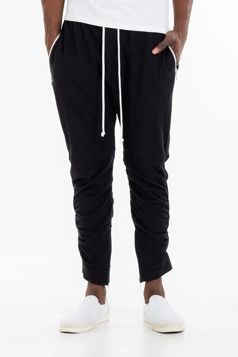 GATHERED BOMBER PANTS Lime Milo
