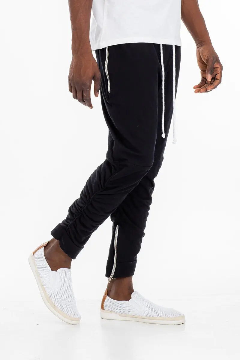 GATHERED BOMBER PANTS Lime Milo