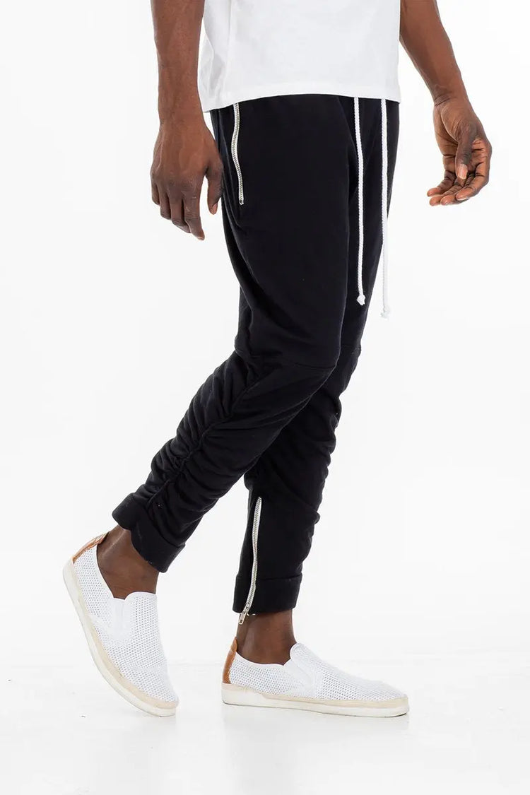 GATHERED BOMBER PANTS Lime Milo