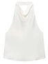 HXAO Top Women Halter Satin Women Tops Backless Corset Top Vest Yellow AliExpress