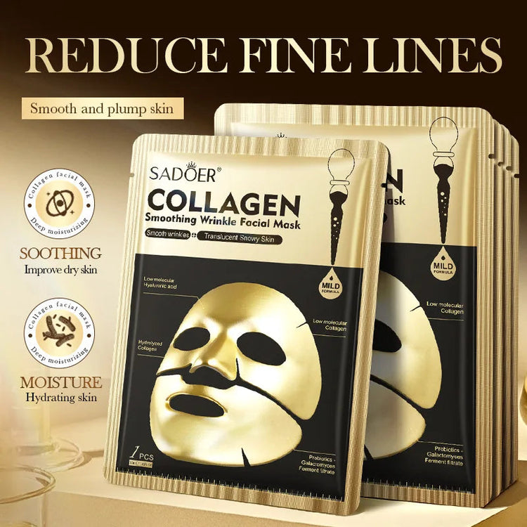 SADOER Golden Collagen Facial Masks Moisturizing Anti-Aging Anti AliExpress