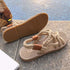 Sandales gladiateur tressées pour femmes avec plateforme, style classique et fermeture à boucle, idéales pour l&