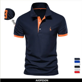 Dropshipping Polo Giraffe Shirt Men Quality Embroidery Summer Short AliExpress