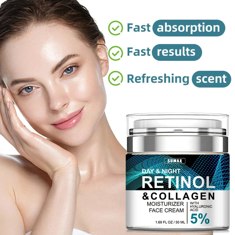 Sumax Retinol Collagen Face Cream 50ml Moisturizer with Hyaluronic AliExpress