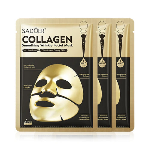 SADOER Golden Collagen Facial Masks Moisturizing Anti-Aging Anti AliExpress