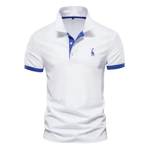 Dropshipping Polo Giraffe Shirt Men Quality Embroidery Summer Short AliExpress