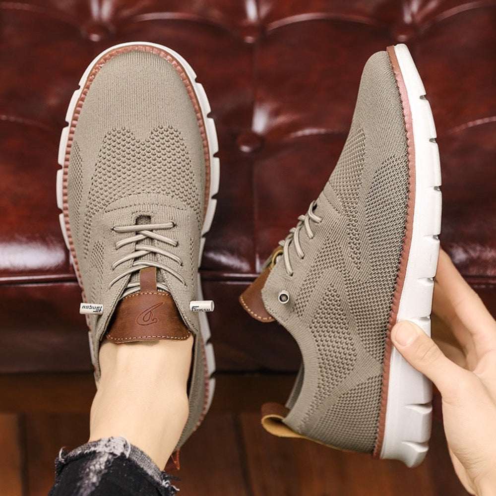 Mens Casual Breathable Walking Shoe Yellow Pandora