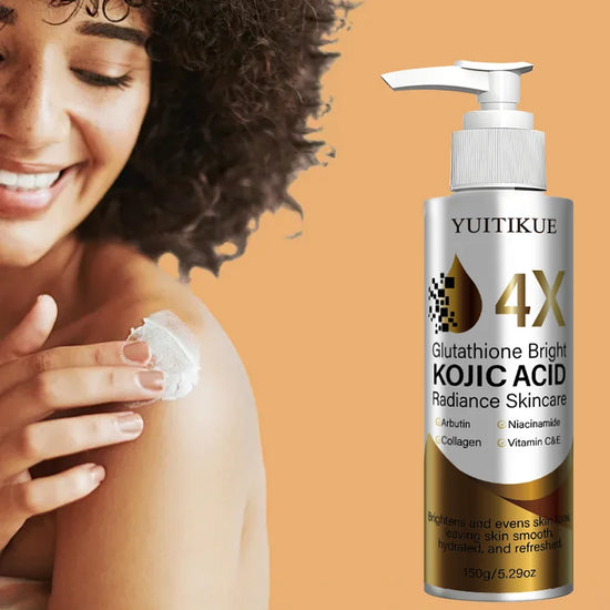 YUITIKUE 4X Glutathione Kojic Acid Serum | With Arbutin & Niacinamide | Brighten & Even Skin Tone 150g