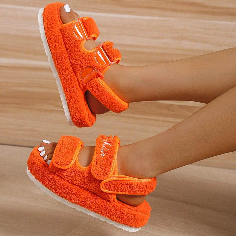 Casual Thick Bottom Women Sandals Green/Orange/Black/Blue Coffee Jasper