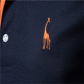 Dropshipping Polo Giraffe Shirt Men Quality Embroidery Summer Short AliExpress